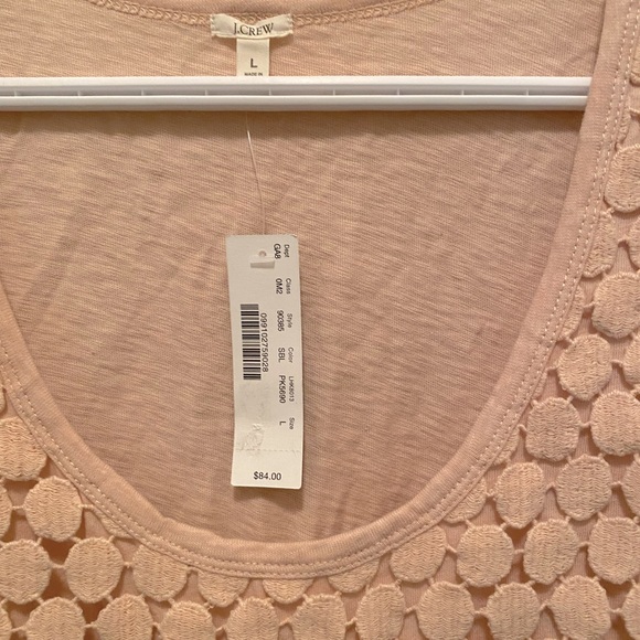 NWT. Blush tank top with polka dot detailing from J.Crew. - Picture 3 of 4